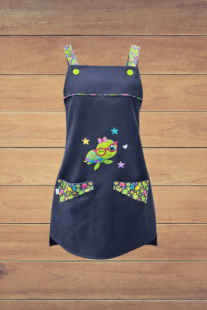 Jardinera azul tortuguita