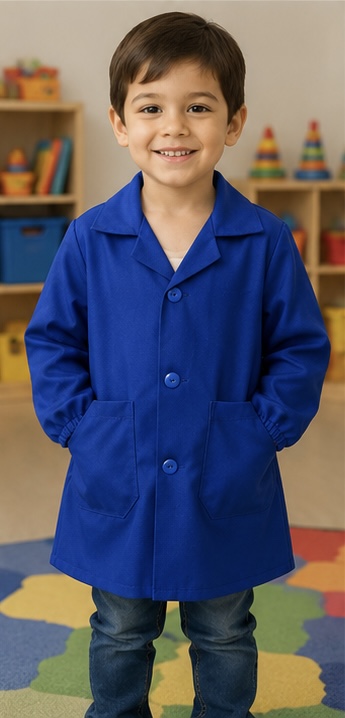 Delantal infantil azulino