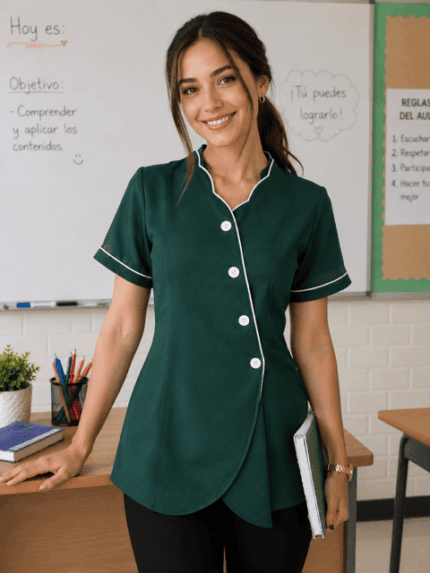 Delantal verde princesa venita
